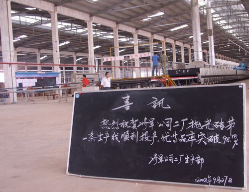 將軍企業拋光磚線勝利剪彩優質產品成功下線
(圖9)